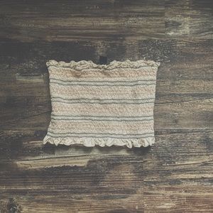 American Eagle Striped Crop Top